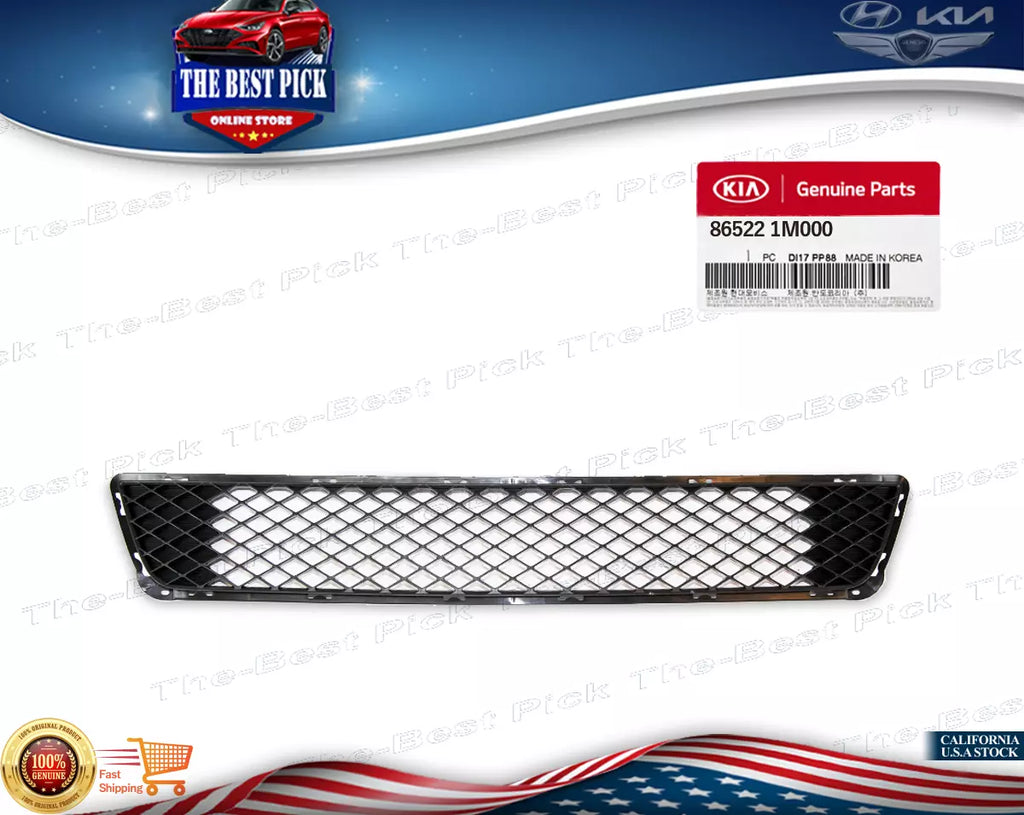 ⭐GENUINE⭐ Front Bumper Lower Radiator Center Grille Kia Forte 2010 865221M000