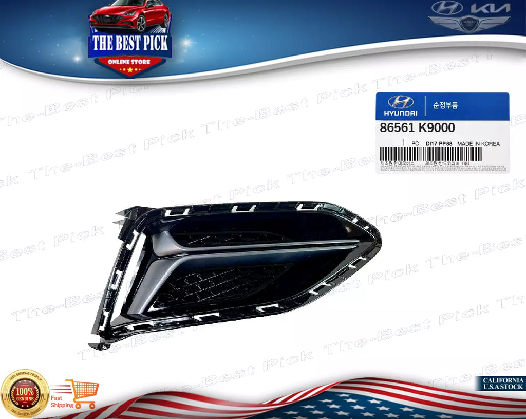 ⭐GENUINE⭐Front Bumper Cover Blanking Fog Left DRIVER Veloster N 19-22 86561K9000