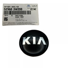 Load image into Gallery viewer, Kia 4PC wheel Center Hub caps black Sportage Optima Rio Soul 529603W200