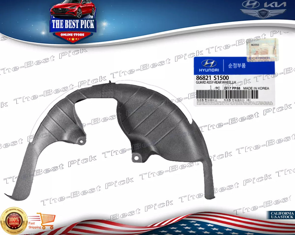 ⭐GENUINE⭐ Rear Fender Liner LEFT For 2021-2023 Hyundai Santa Fe 86821S1500