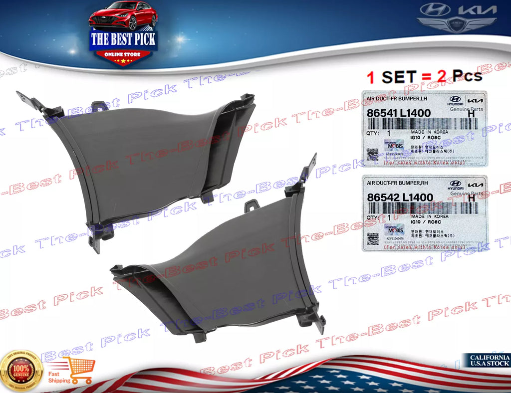 ⭐GENUINE⭐ FRONT Bumper Duct Air Curtain Right & Left Hyundai Sonata 2020-2022