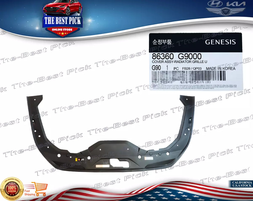 ⭐GENUINE⭐ Grille Cover Upper Radiator Sight Shield GENESIS G70 19-23 86360G9000