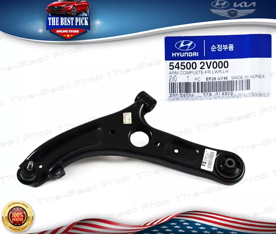 ⭐GENUINE⭐ FRONT LOWER Control Arm LEFT 11-17 Hyundai Elantra Veloster 545002V000