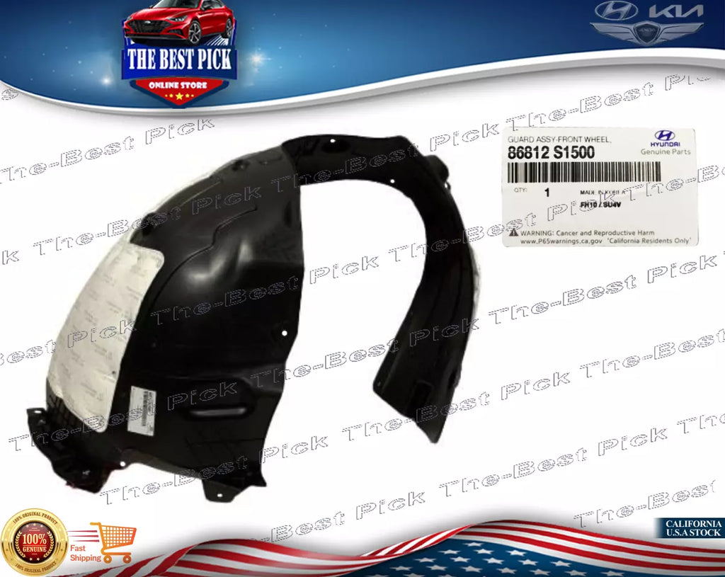 ⭐GENUINE⭐ FRONT Fender Liner RIGHT For 2021-2023 Hyundai Santa Fe 86812S1500