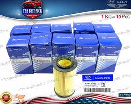 ⭐GENUINE⭐ 10 PCS Oil Filter Azera Entourage SantaFe Sonata Sorento V6 263203C100