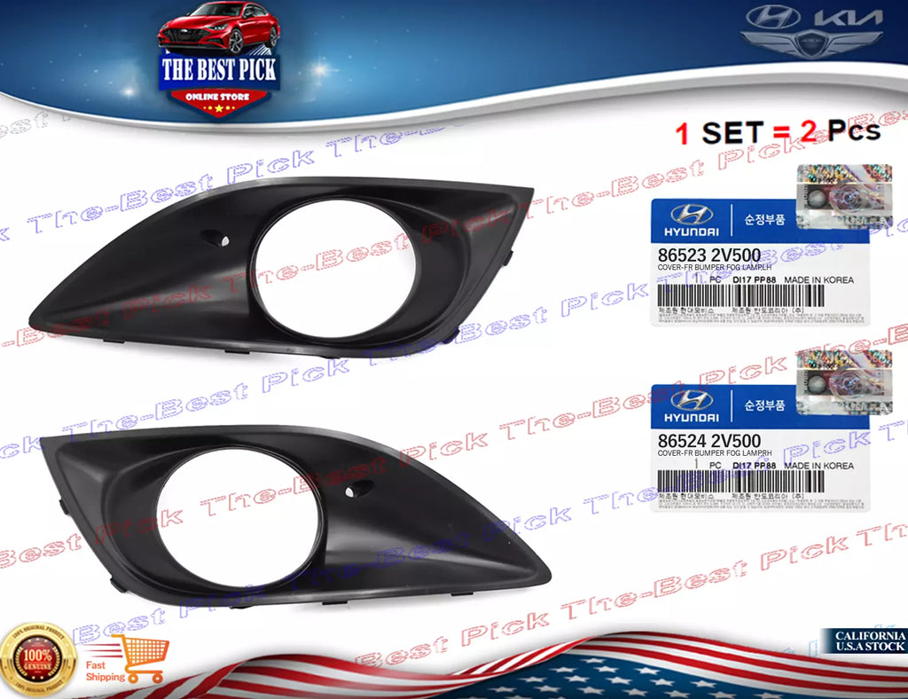 ⭐GENUINE⭐ FRONT Bumper Fog Lamp Cover Bezel Right & Left VELOSTER TURBO 13-17