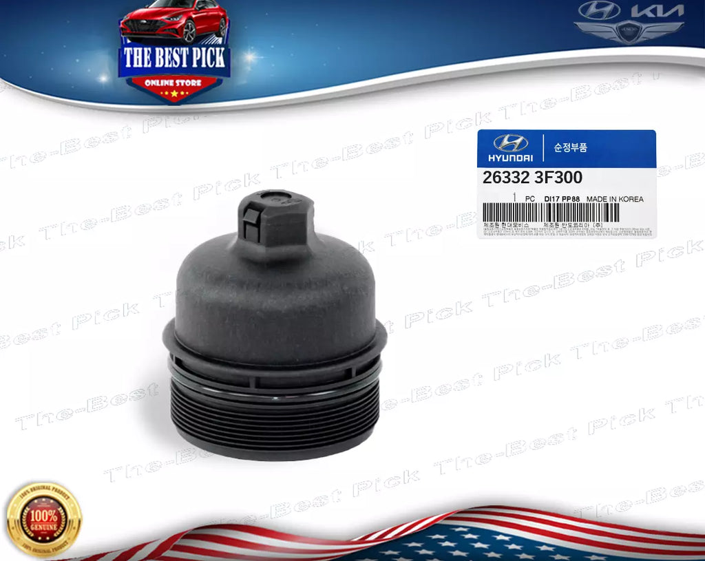 ⭐GENUINE⭐Engine Oil Filter Cap HYUNDAI KIA 4.6L 5.0L HYUNDAI & KAI ** 263323F300