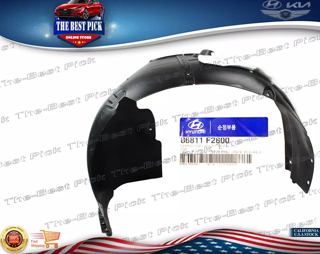 ⭐GENUINE⭐ Fender Liner FRONT LEFT DRIVER for 2019-20 Hyundai Elantra 86811F2800