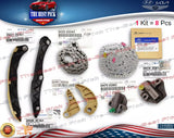 ⭐GENUINE⭐ 1 KIT of Timing Chain Fit for 2010-2014 Hyundai Sonata Kia Optima 2.4L