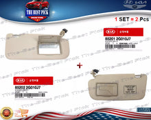 Load image into Gallery viewer, ⭐GENUINE⭐ Sun Visor Beige 1 SET = Left + Right for 06-08 Kia Optima 852012G010J7