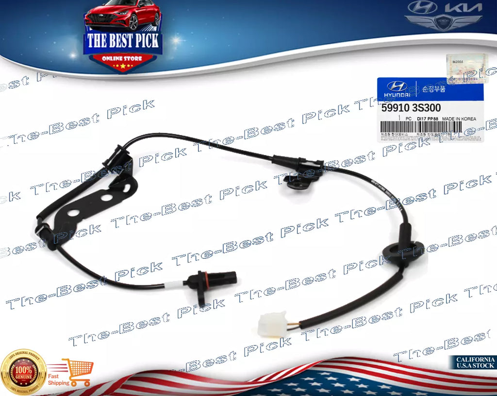 ⭐GENUINE⭐ SONATA 2.4L 2011-14 ABS Wheel Speed Sensor Rear Driver Side 599103S300