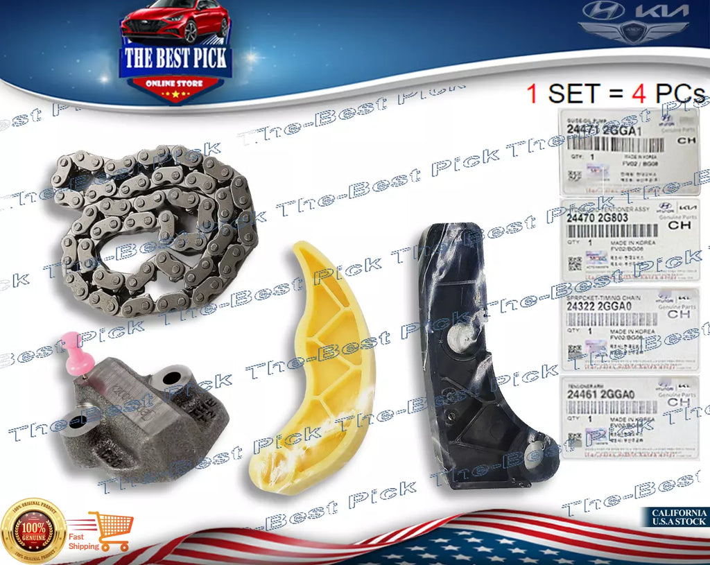 ⭐GENUINE⭐ Timing Chain Kit Tensioner Guide For Hyundai & Kia 243222GGA0