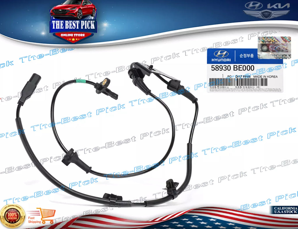 FRONT ABS Wheel Speed Sensor Left Side ⭐GENUINE⭐ Hyundai Kona 24-25 58930BE000