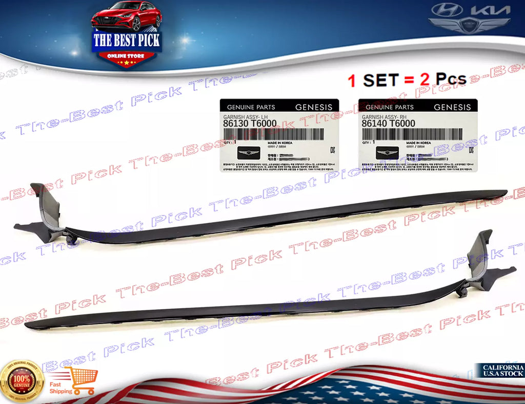 ⭐GENUINE⭐ Windshield Pillar Trim Molding LEFT + RIGHT SET 2021-2024 GENESIS GV80