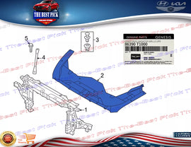 ⭐GENUINE⭐ Radiator Upper Cover For 21-24 G80 23-24 Electrified G80 86390T1000
