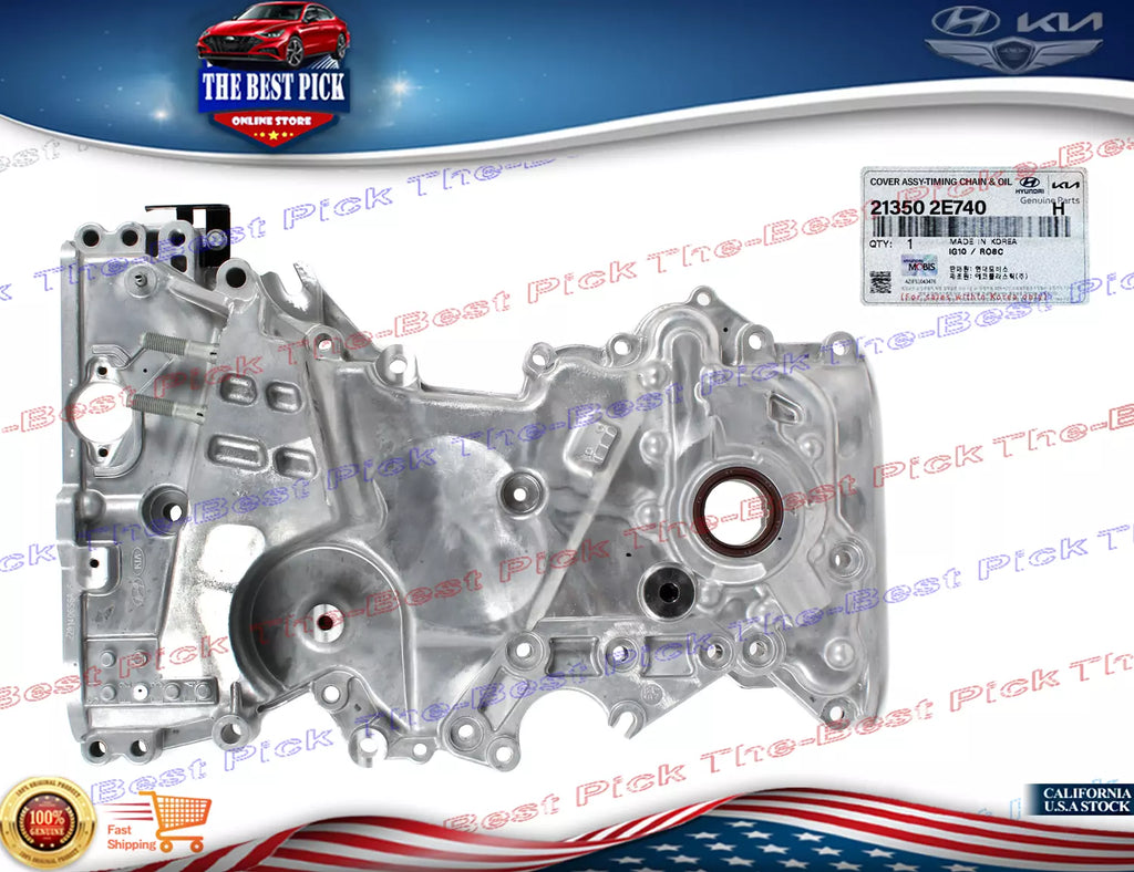 ⭐OEM⭐ Timing Chain Cover & Oil Pump For 17-24 HYUNDAI KIA 2.0L See Compatibility