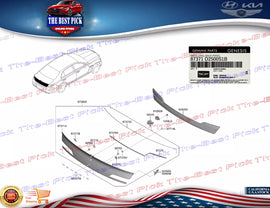 ⭐GENUINE⭐ MOULDING BACK PANEL FOR 2020-2022 GENESIS G90 87371D2500S1B