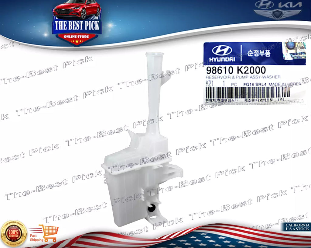 ⭐GENUINE⭐ Wiper Washer Reservoir Tank + MOTOR Hyundai Venue 2020-2023 98610K2000