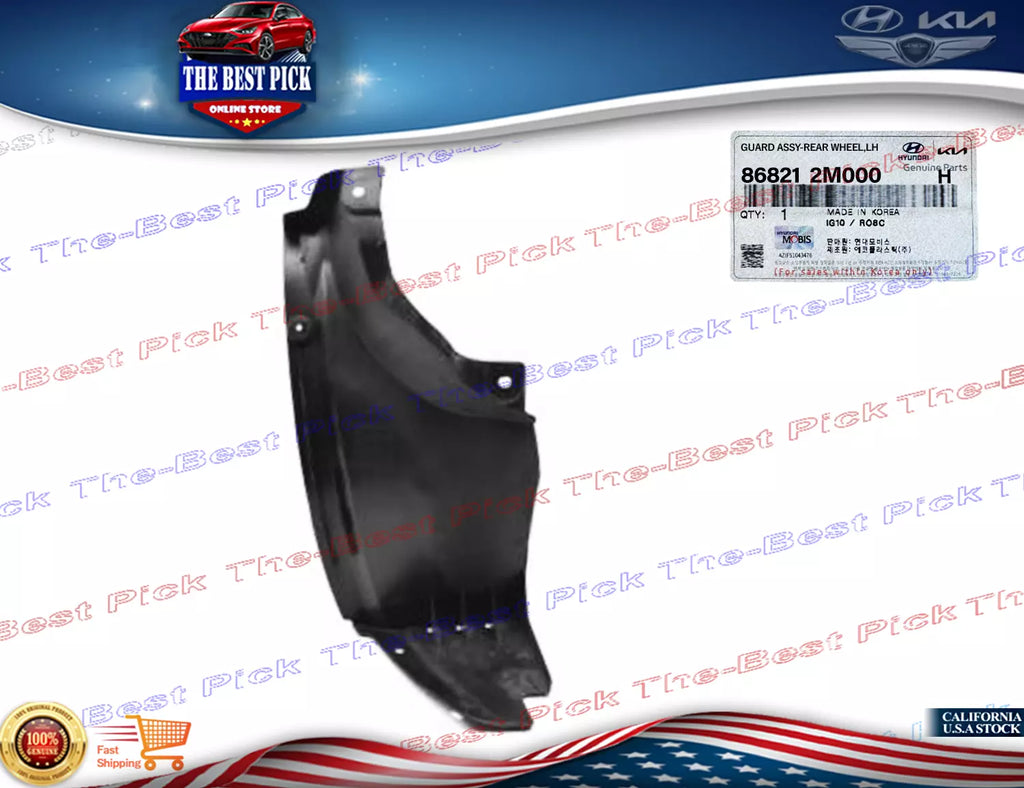 ⭐GENUINE⭐ REAR Fender Liner LEFT for 2010 Hyundai Genesis Coupe 868212M000