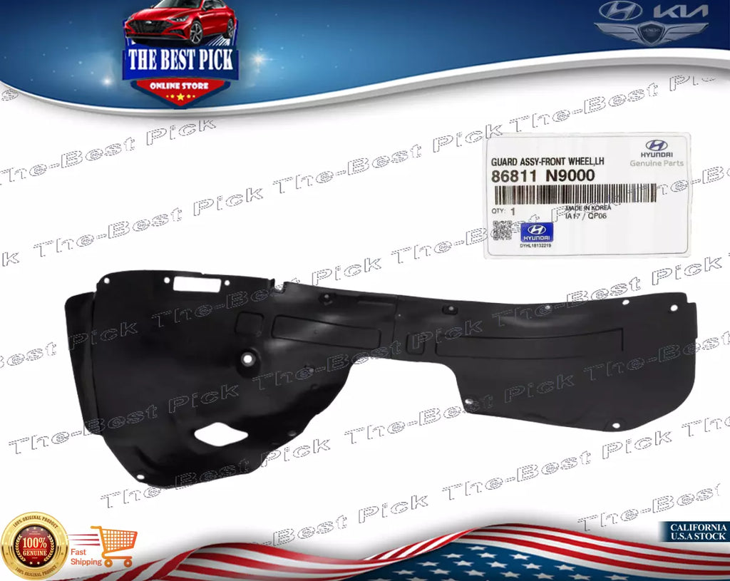 ⭐GENUINE⭐ FRONT Fender Liner LEFT DRIVER For 2022-2024 Hyundai Tucson 86811N9000