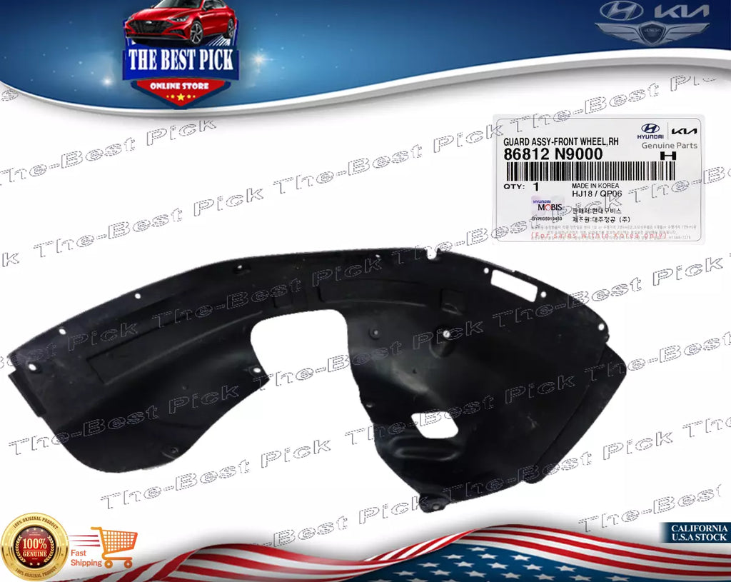 ⭐GENUINE⭐ FRONT Fender Liner RIGHT Side For 2022-2024 Hyundai Tucson 86812N9000