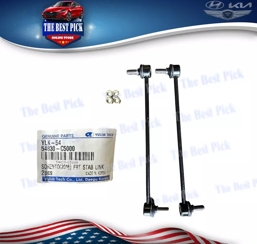 ✅ 2 Pcs FRONT Sway Bar Link =1Set 2018-21 Palisade Santa Fe Telluride 54830C5000