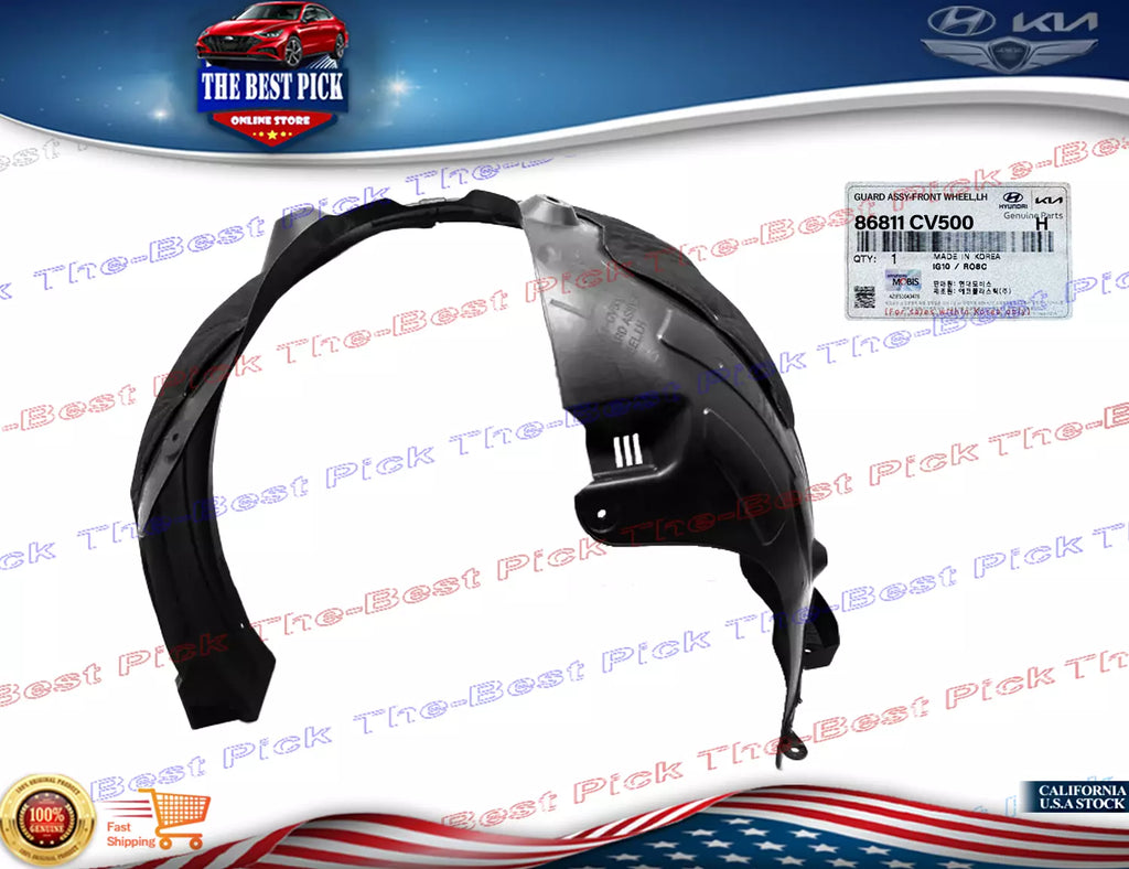 ⭐GENUINE⭐ FRONT Fender Liner LEFT DRIVER For 2022-2024 Kia EV6 GT 86811CV500