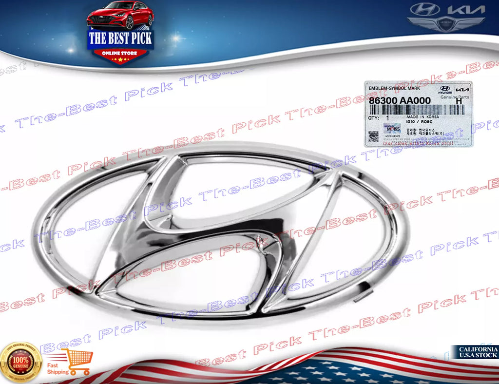 ⭐GENUINE⭐ REAR Trunk Emblem "H" Mark For 21-23 Hyundai Elantra Sedan 86300AA000