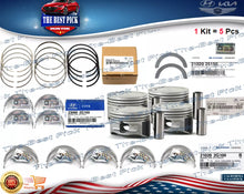 Load image into Gallery viewer, Main Rod Bearings &amp; Piston w/Rings full kit For 2.4L Sonata Optima SantaFe STD-A