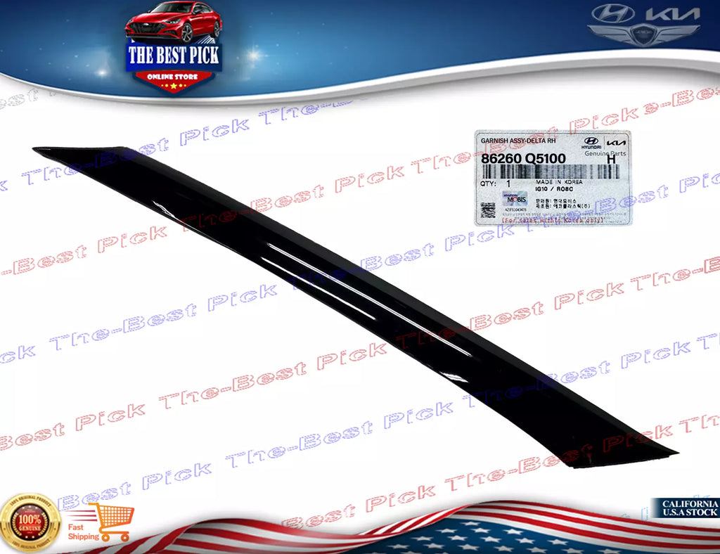 ⭐GENUINE⭐ Windshield Trim Pillar Molding RIGHT 2020-2024 Kia Seltos 86260Q5100