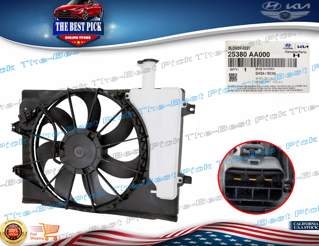 ⭐Genuine⭐ Radiator Cooling Fan & Motor Assembly Elantra Sedan 21-23 25380AA000