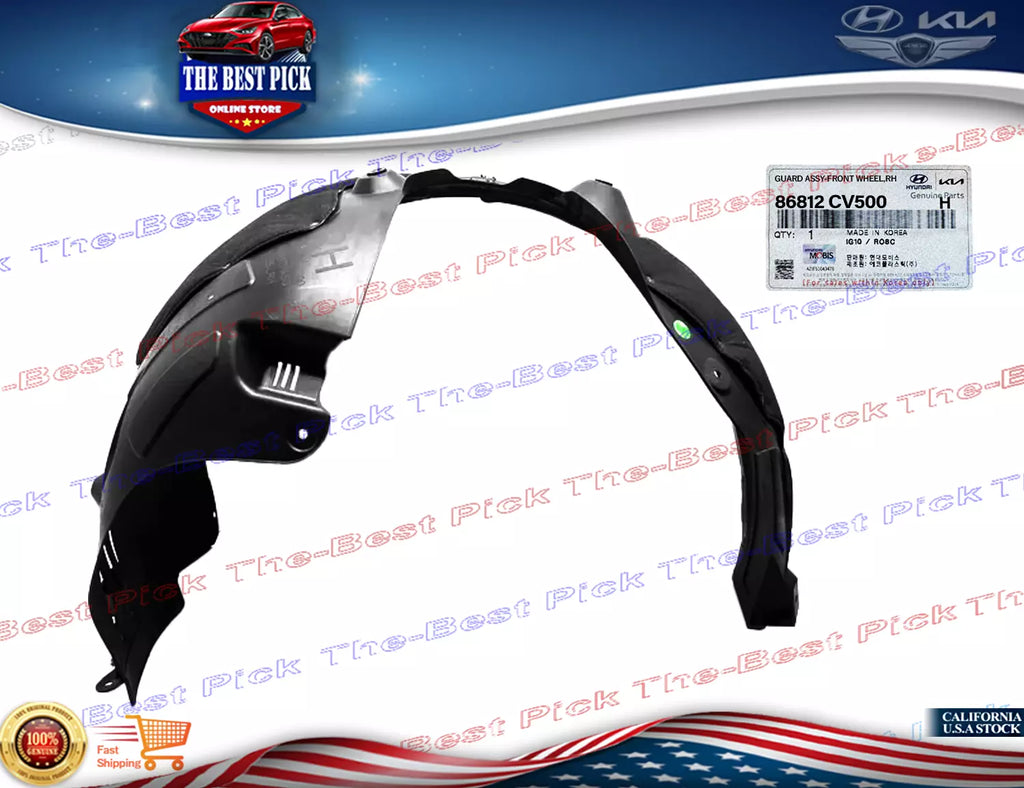 ⭐GENUINE⭐ FRONT Fender Liner RIGHT Passenger For 2022-2024 Kia EV6 GT 86812CV500