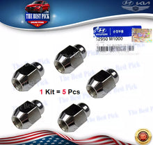 Load image into Gallery viewer, ⭐ GENUINE ⭐ Aluminium Wheel Lug Nut 5pcs for 2000-2020 Hyundai Kia ⭐ 52950M1000⭐