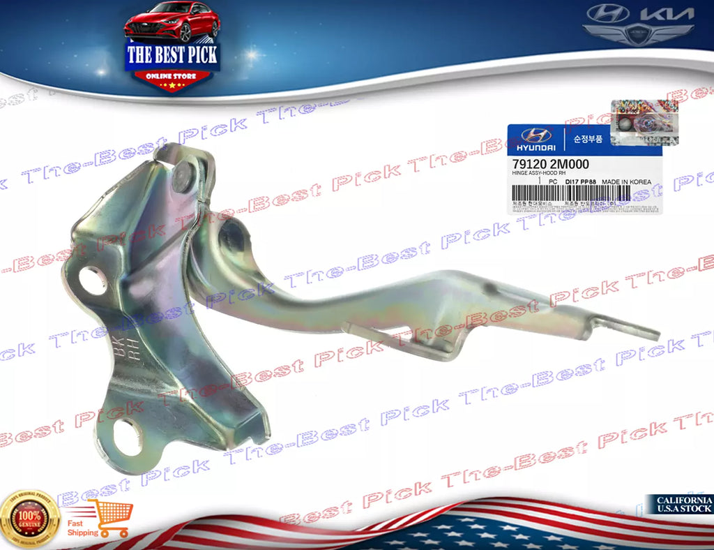 ⭐GENUINE⭐ Hood Hinge RIGHT For 2010-2016 Hyundai Genesis Coupe 791202M000