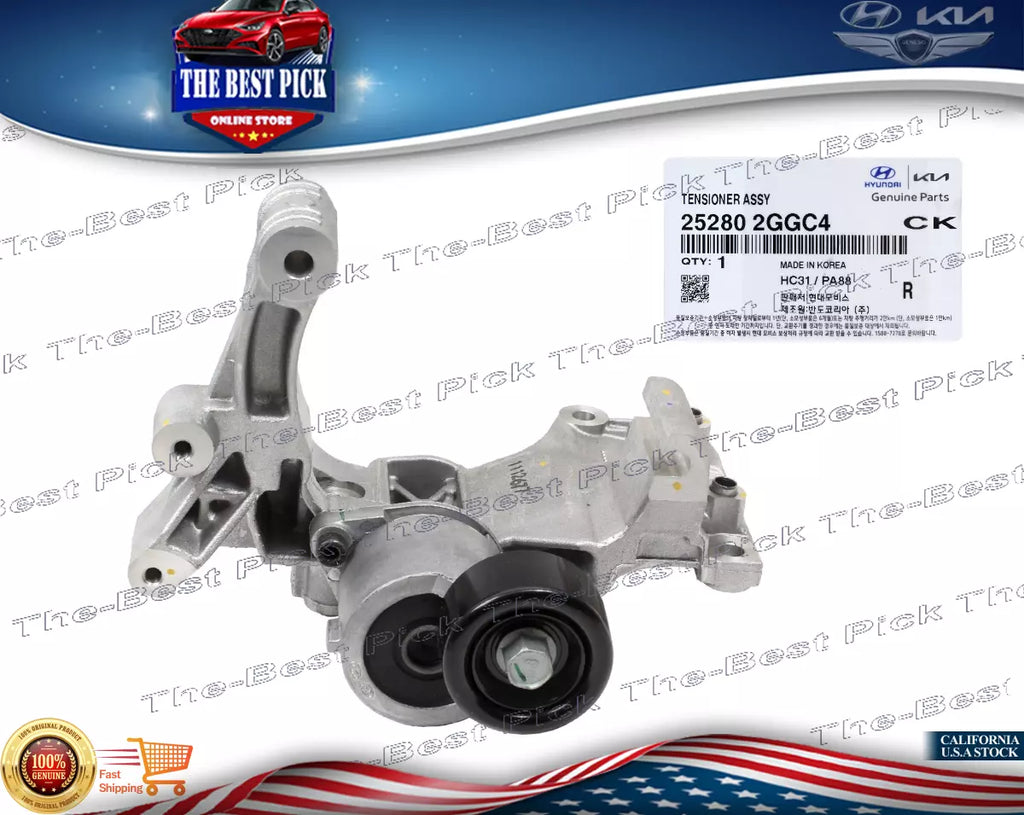 ⭐GENUINE⭐ Belt Tensioner Serpentine Assy 15-21 Santa Fe Sonata Tucson 252802GGC4