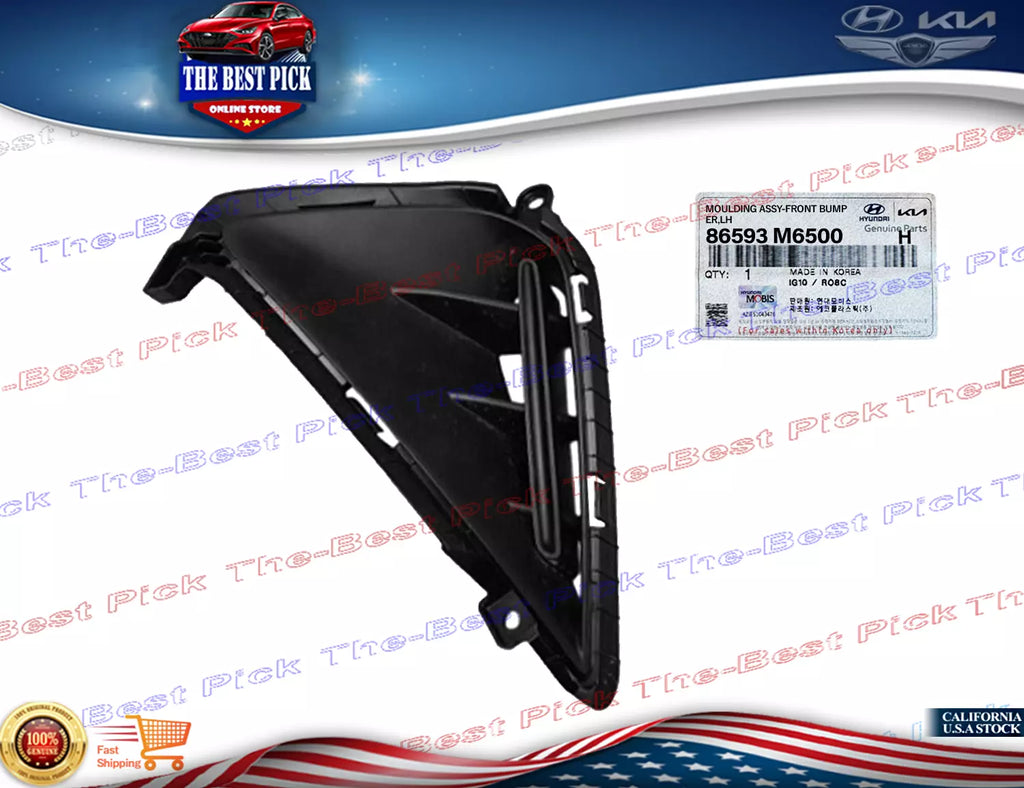 ⭐GENUINE⭐ Front Bumper Bezel Cover LEFT DRIVER 2022-2023 Kia Forte 86593M6500