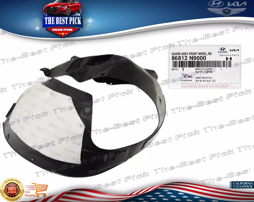 ⭐GENUINE⭐ FRONT Fender Liner RIGHT Side For 2022-2024 Hyundai Tucson 86812N9000