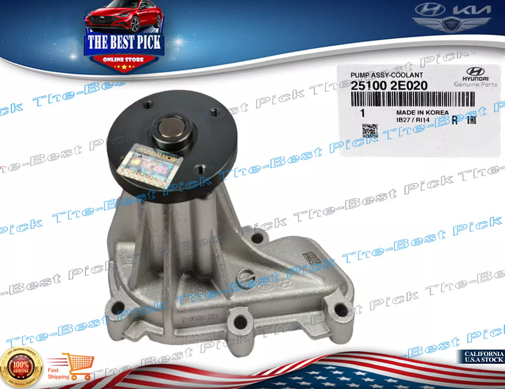 ⭐GENUINE⭐Water Pump for 2011-22 Elantra Tucson Forte Seltos Soul 4Cyl 251002E020