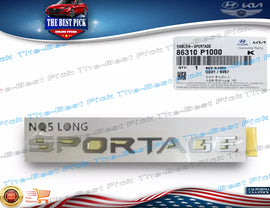 ⭐GENUINE⭐ REAR Tailgate Emblem Mark *SPORTAGE* 86310P1000 Kia Sportage 23-2024