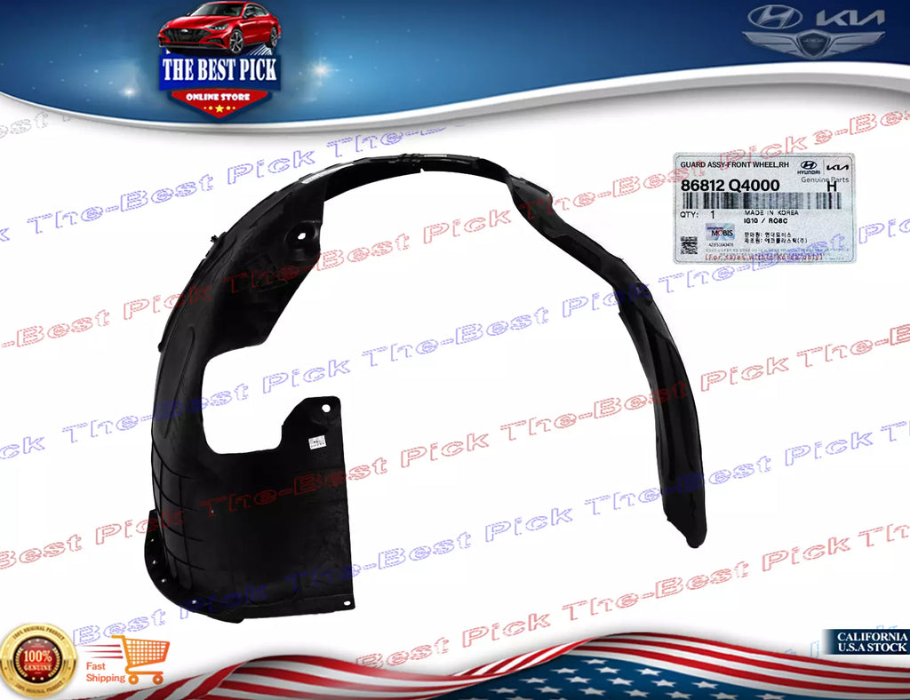 ⭐GENUINE⭐ FRONT Fender Liner RIGHT For Kia Niro EV 2019-2022 86812Q4000