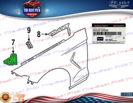 ⭐GENUINE⭐ Front Fender Reinforcement RIGHT For 2022-2024 Genesis G70 66326G9500