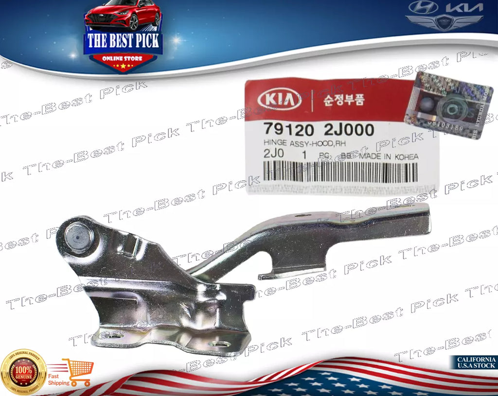 ⭐GENUINE⭐ 2009 Kia Borrego 3.8L Engine RIGHT Hand Hinge Assembly Hood 791202J000