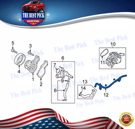 ⭐GENUINE⭐For Hyundai Elantra 2021-2022 Hyundai Radiator Coolant Hose 25411AA050