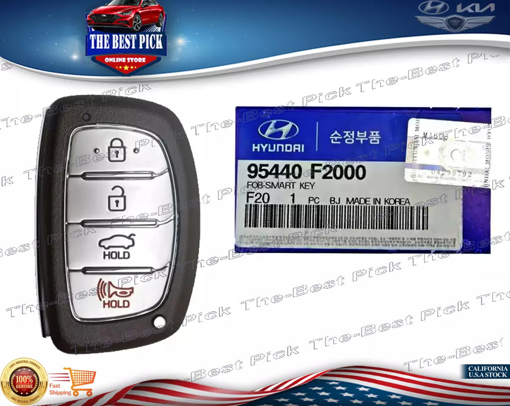 ⭐GENUINE⭐ FOB Smart Key ( Remote Only ) For 2017-2018 Hyundai Elantra 95440F2000