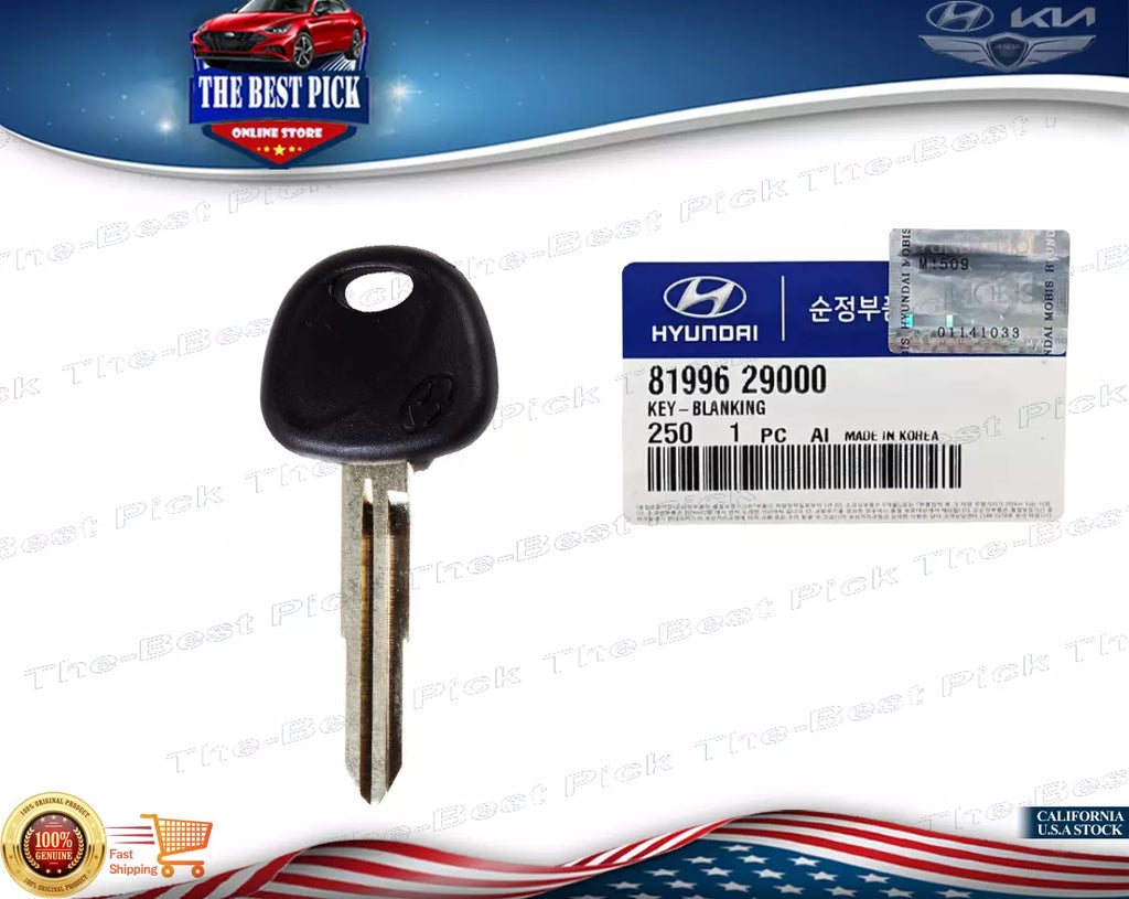 ⭐GENUINE⭐ KEY BLANK UNCUT ACCENT ELANTRA 1999-2006 TIBURON 1999-2008 8199629000