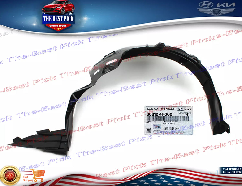 ⭐GENUINE⭐Fender Liner Wheel Guard FRONT RIGHT for 11-15 Sonata HYBRID 868124R000