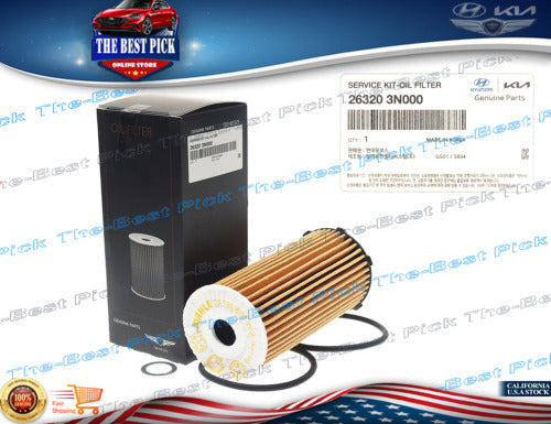 ⭐GENUINE⭐ Oil Filter For 21-23 GENESIS G80 GV70 GV80 Carnival 3.5L 263203N000