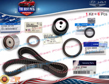 Load image into Gallery viewer, GENUINE⭐Timing Belt Kit + Tensioner 6 Pcs for Hyundai Kia 2.7L 2510037202