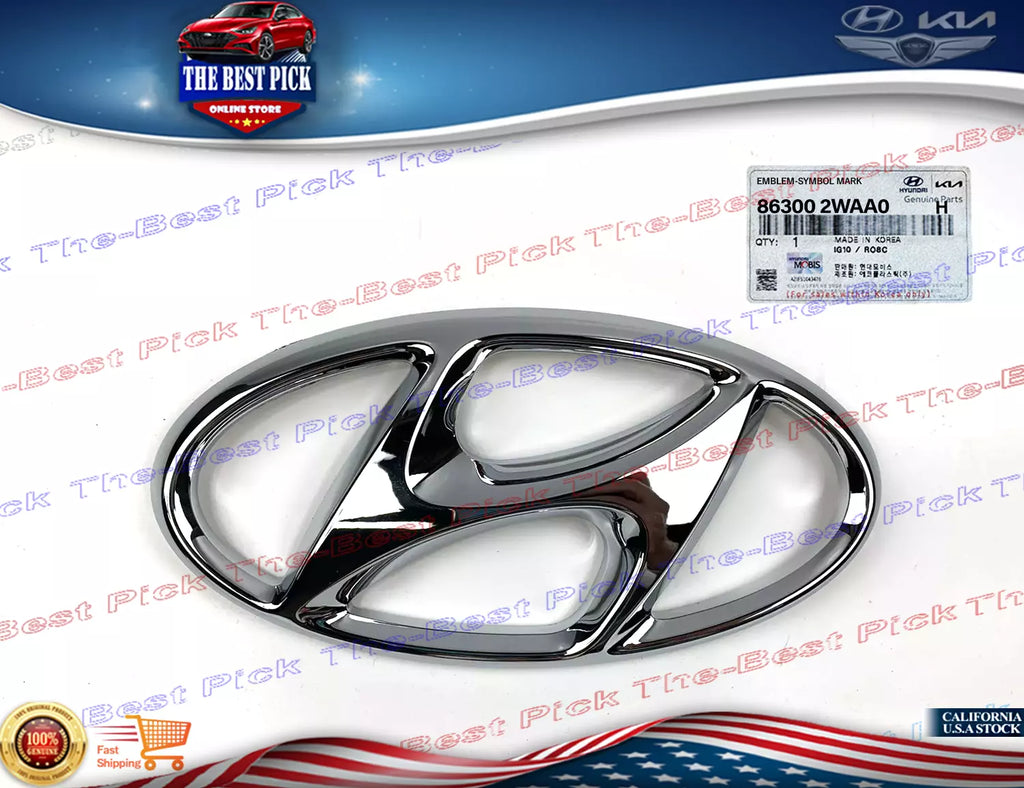 ⭐GENUINE⭐ Front Grille Emblem "H" Mark 2017-18 Santa Fe Sport 5 Seats 863002WAA0