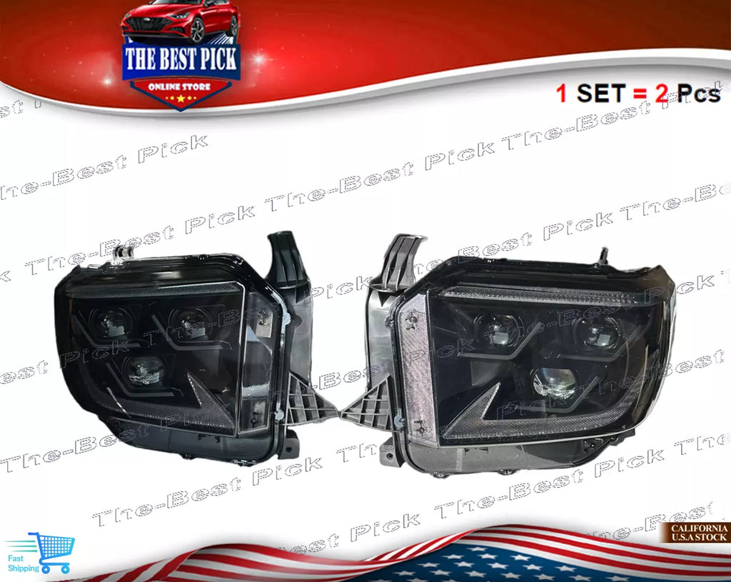 ✅ HEADLIGHTS LED Assembly SET = Left & Right LH & RH For 2021 Toyota Tundra